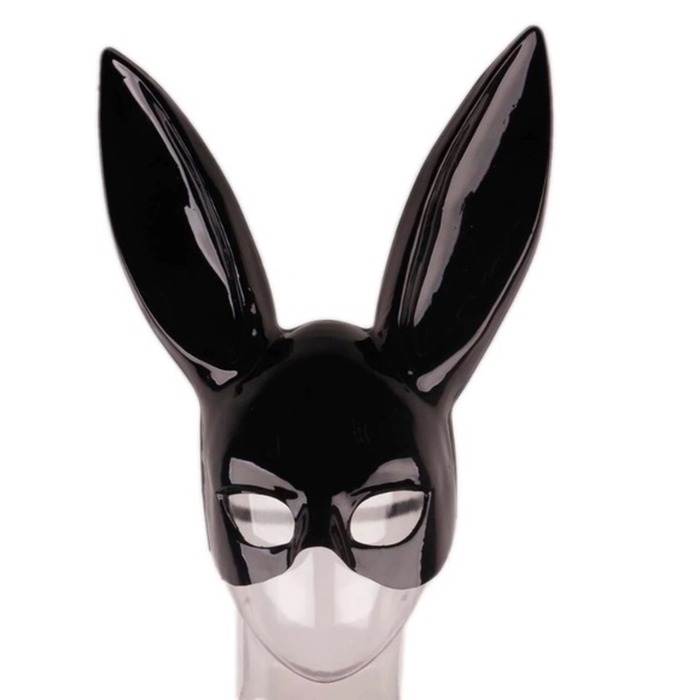 Fall Arrives Bunny Half Face Mask - Picture 3 of 6